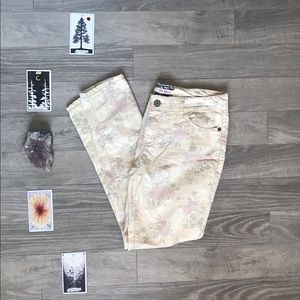 Charlotte Russe | Floral Skinny Jeans|  Size:10